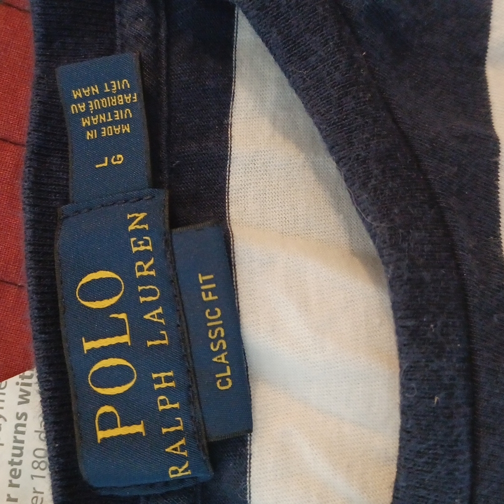 Blue striped Polo t-shirt